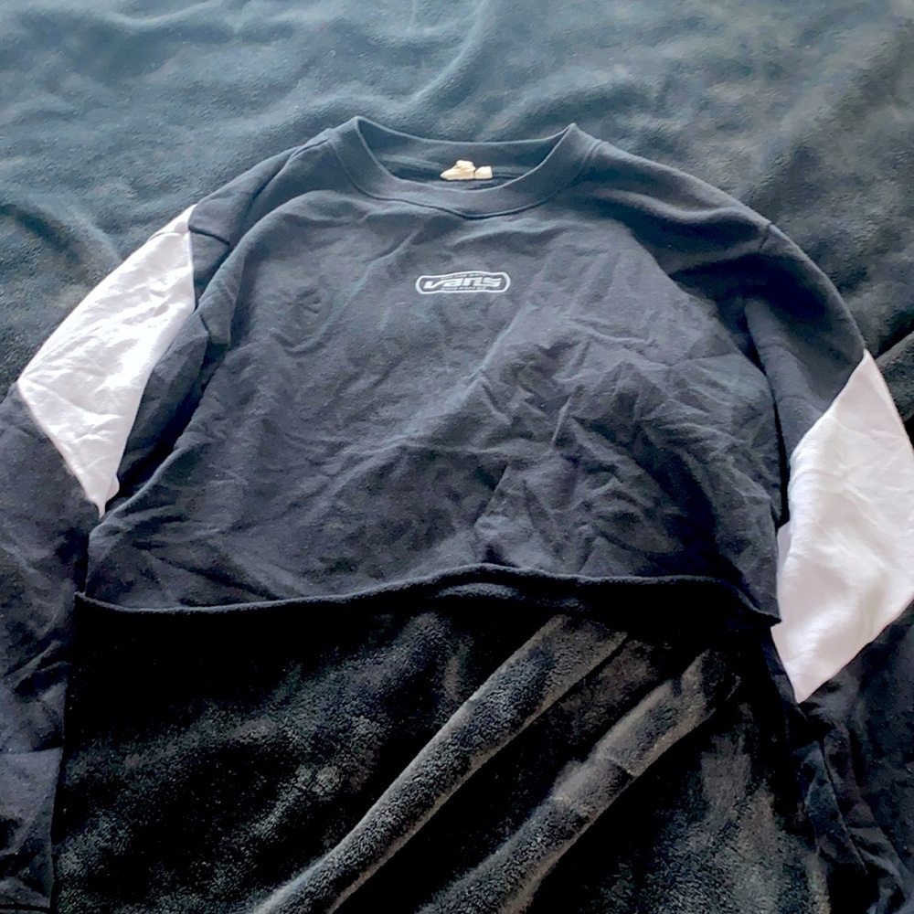 Vans off the wall cropped sweatshirt